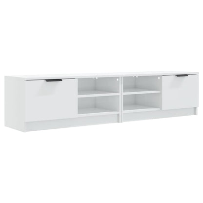 TV-Møbel Høyglans Hvit Tv-benker 2 stk 80x35x36,5 cm