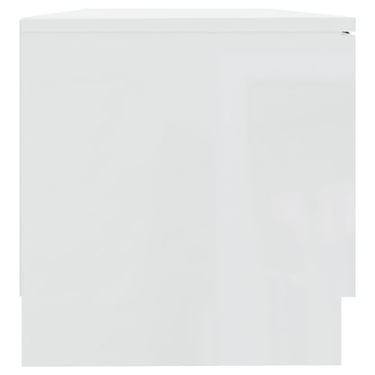 TV-Møbel Høyglans Hvit Tv-benker 2 stk 80x35x36,5 cm