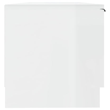 TV-Møbel Høyglans Hvit TV-benk 102x35x36,5 cm