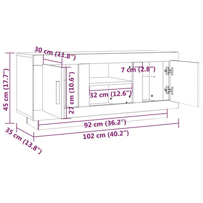 TV-Møbel Sonoma Eik TV-benk 102x35x45 cm