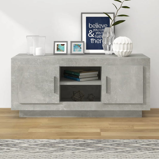 TV-Møbel Betonggrå TV-benk 102x35x45 cm