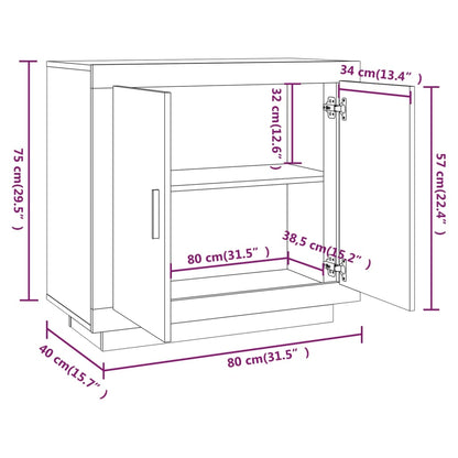 Kommode Sonoma Eik 80x40x75 cm