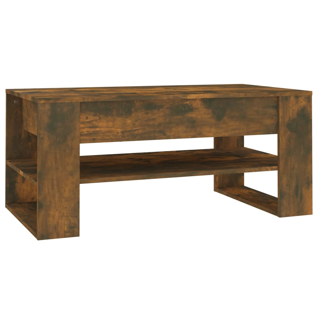 Salongbord Sofabord Røkt Eik 102x55x45 cm