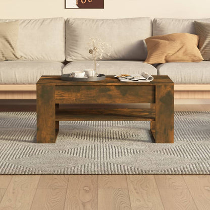 Salongbord Sofabord Røkt Eik 102x55x45 cm