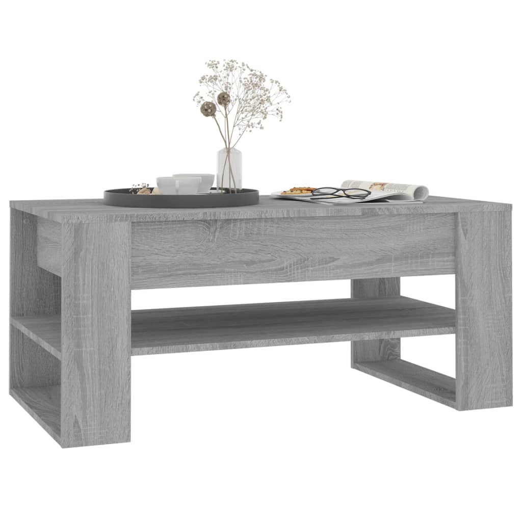 Salongbord Sofabord Sonoma Grå 102x55x45 cm