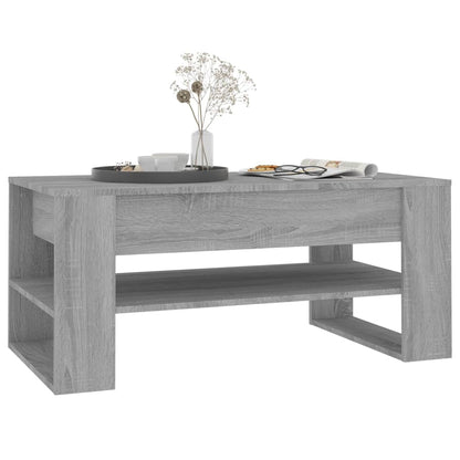Salongbord Sofabord Sonoma Grå 102x55x45 cm