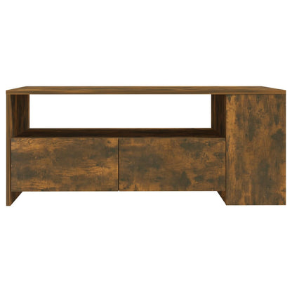 Salongbord Sofabord Røkt Eik 102x55x42 cm