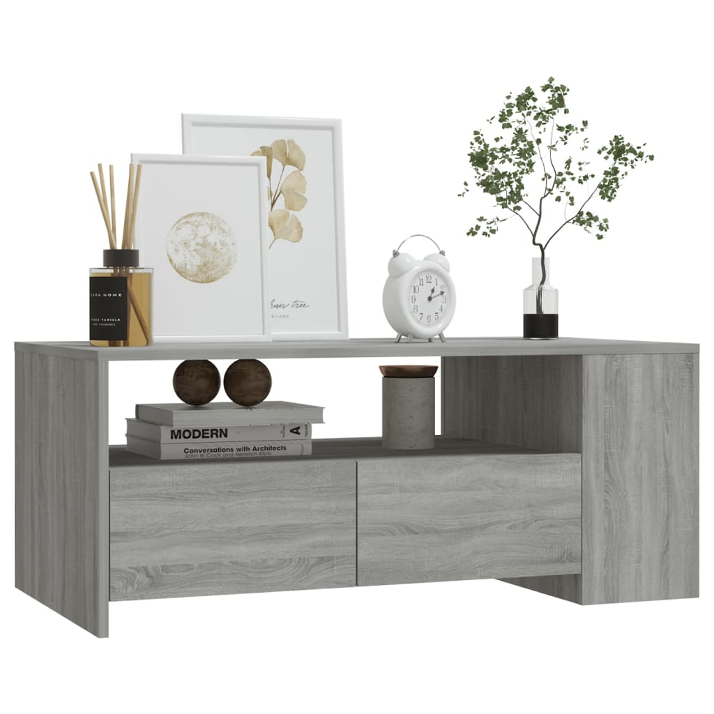 Salongbord Sofabord Sonoma Grå 102x55x42 cm