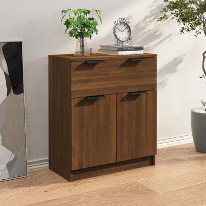 Skjenk brun eik 60x30x70 cm konstruert tre