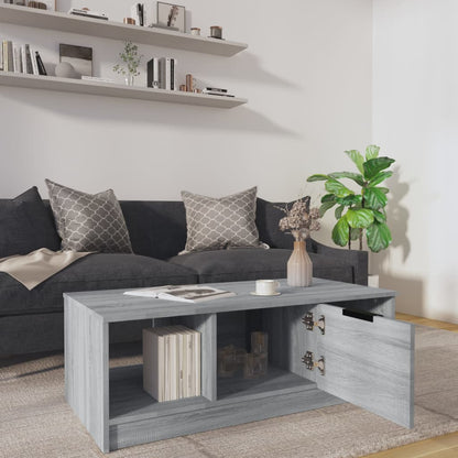 Salongbord Sofabord Sonoma Grå 102x50x36 cm