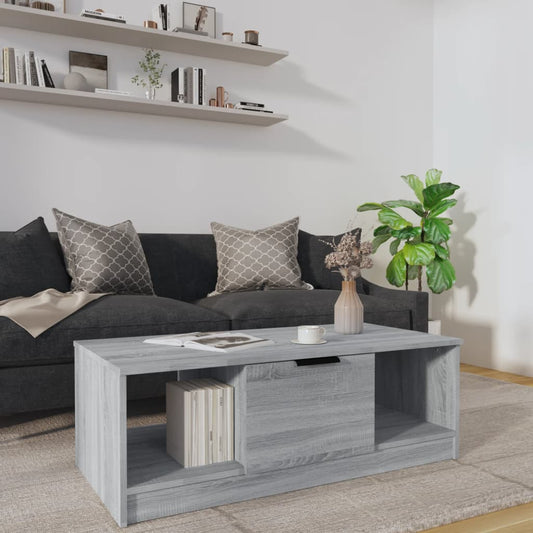 Salongbord Sofabord Sonoma Grå 102x50x36 cm