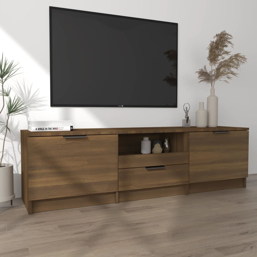 TV-Møbel Brun Eik TV-benk 140x35x40 cm