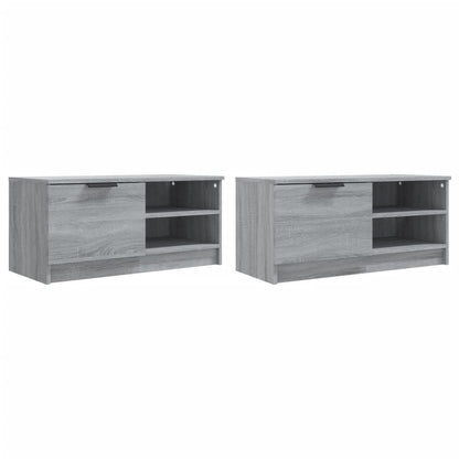 TV-Møbel Sonoma Grå Tv-benker 2 stk 80x35x36,5 cm