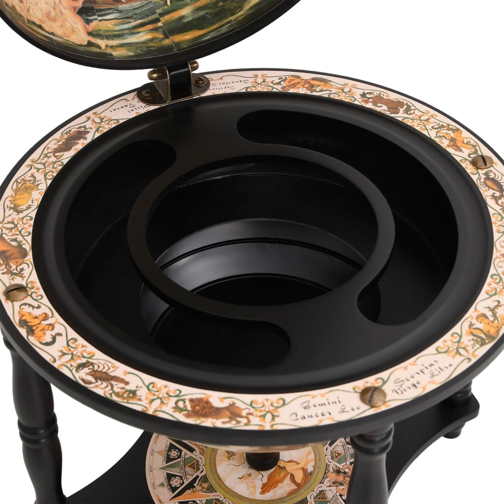 Vinstativ Barstativ globus Svart heltre eukalyptus