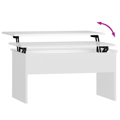 Salongbord Sofabord Hvit 80x50,5x41,5 cm