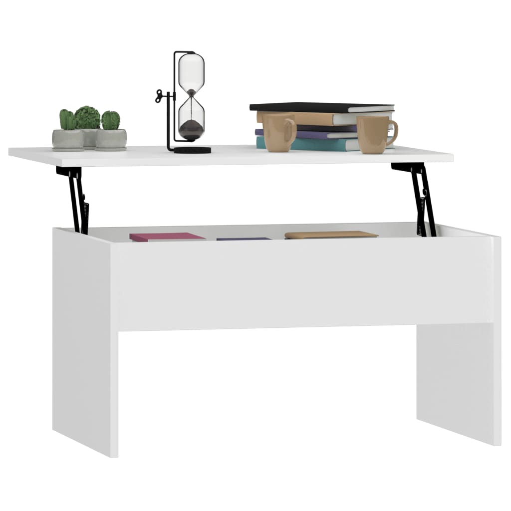 Salongbord Sofabord Hvit 80x50,5x41,5 cm