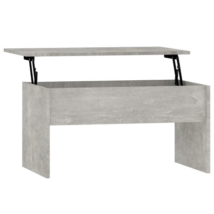 Salongbord Sofabord Betonggrå 80x50,5x41,5 cm