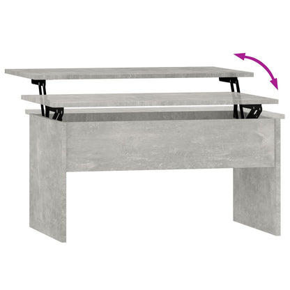 Salongbord Sofabord Betonggrå 80x50,5x41,5 cm