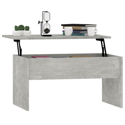 Salongbord Sofabord Betonggrå 80x50,5x41,5 cm