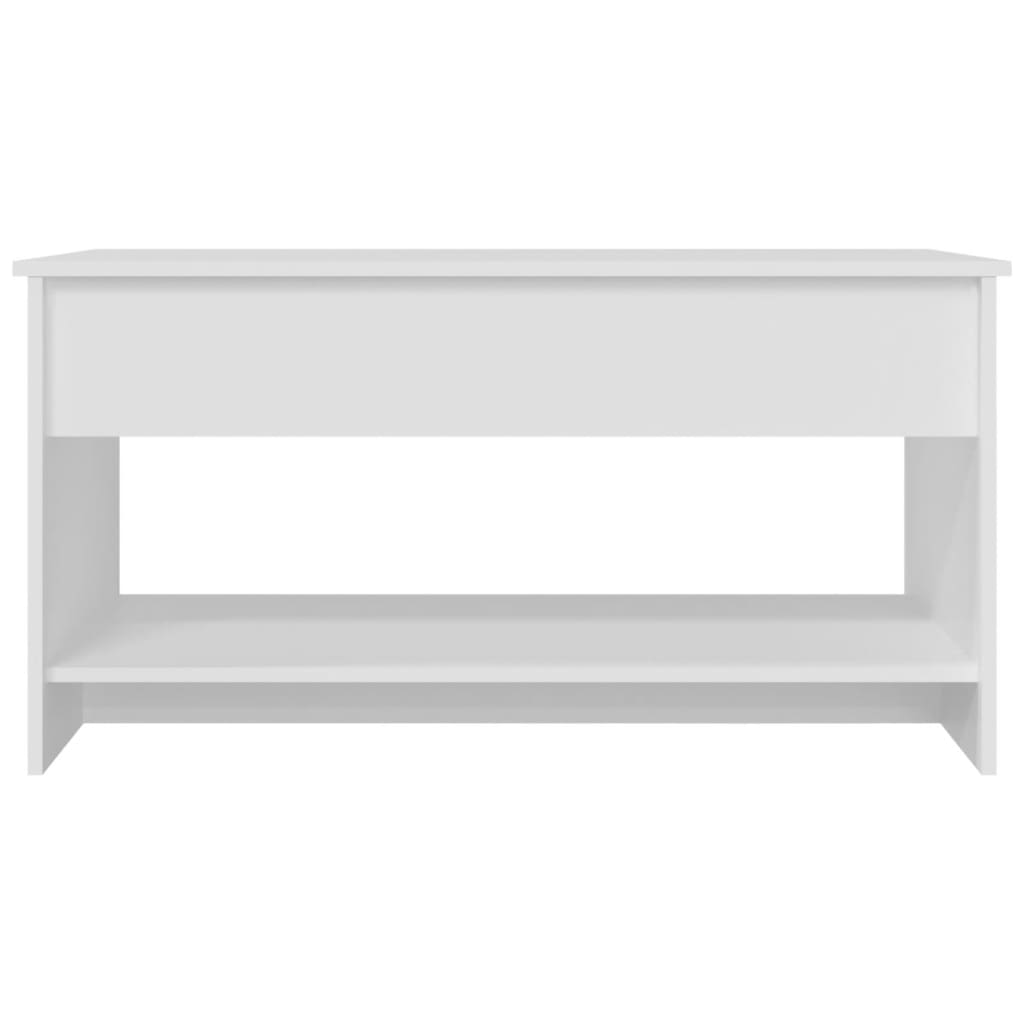 Salongbord Sofabord Hvit 102x50x52,5 cm