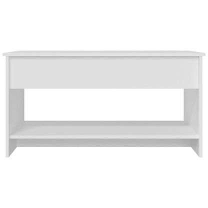 Salongbord Sofabord Hvit 102x50x52,5 cm