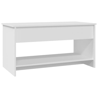 Salongbord Sofabord Hvit 102x50x52,5 cm