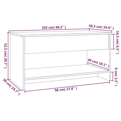 Salongbord Sofabord Sonoma Eik 102x50x52,5 cm