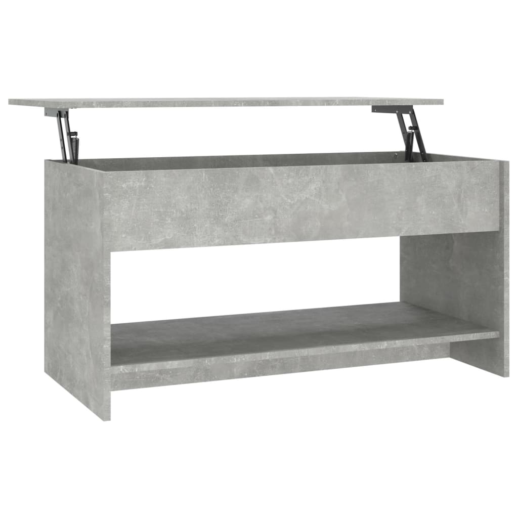 Salongbord Sofabord Betonggrå 102x50x52,5 cm