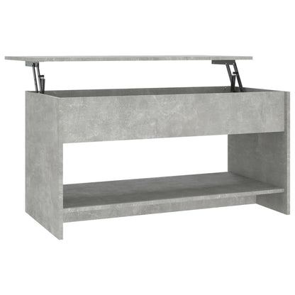 Salongbord Sofabord Betonggrå 102x50x52,5 cm