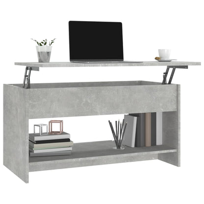 Salongbord Sofabord Betonggrå 102x50x52,5 cm