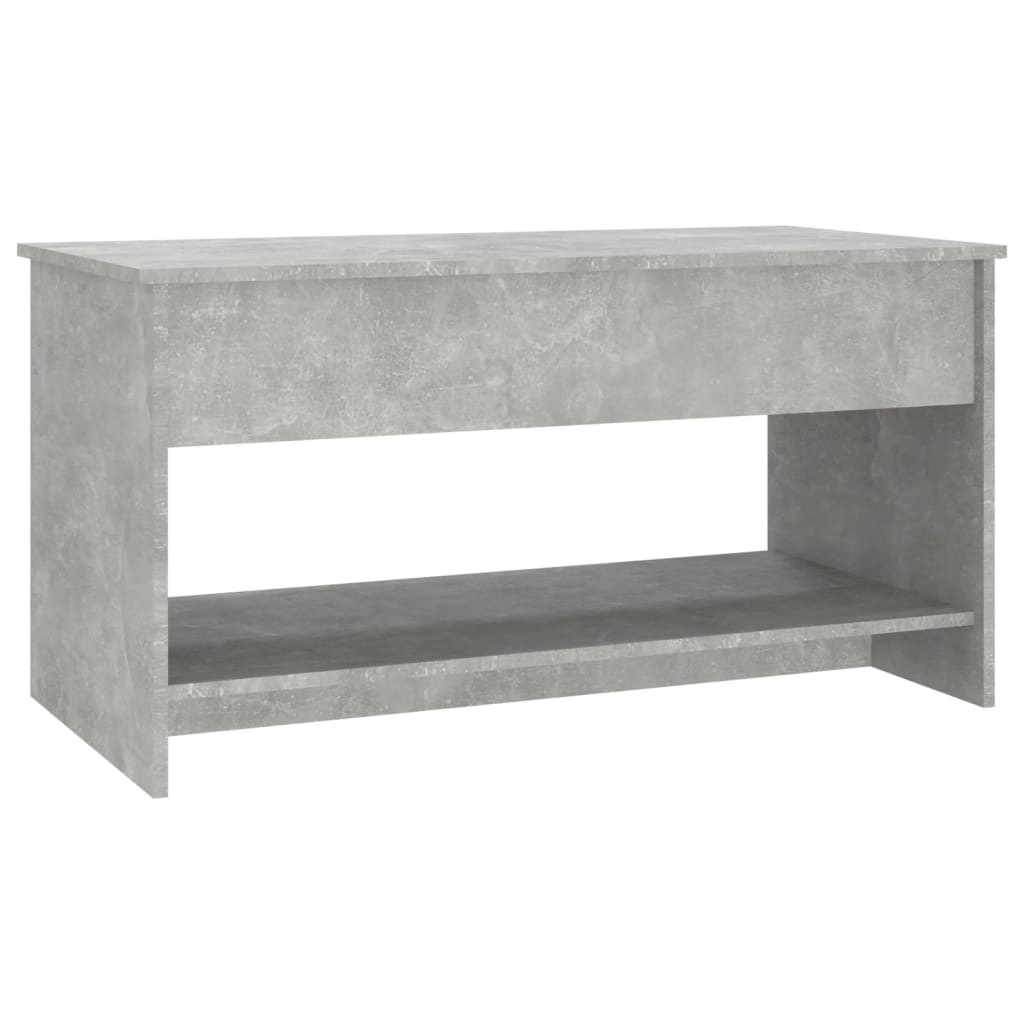 Salongbord Sofabord Betonggrå 102x50x52,5 cm
