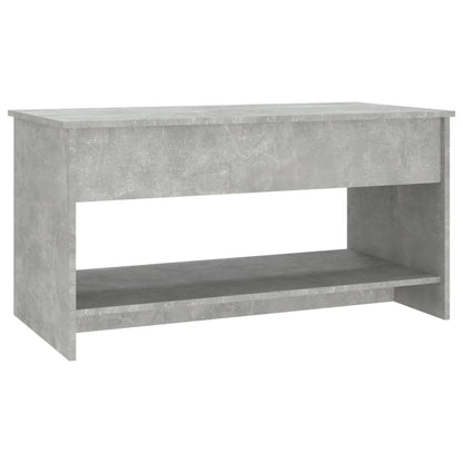 Salongbord Sofabord Betonggrå 102x50x52,5 cm