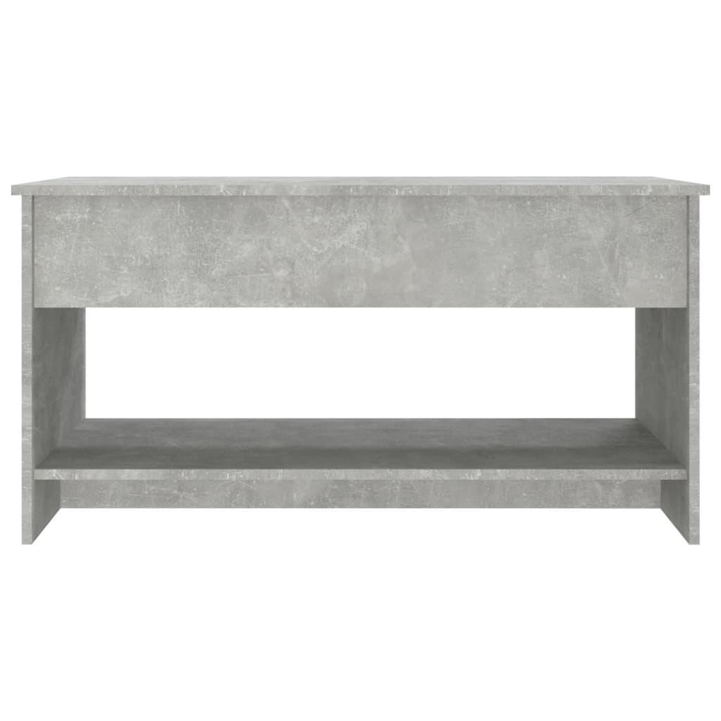 Salongbord Sofabord Betonggrå 102x50x52,5 cm