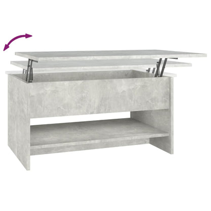 Salongbord Sofabord Betonggrå 80x50x40 cm