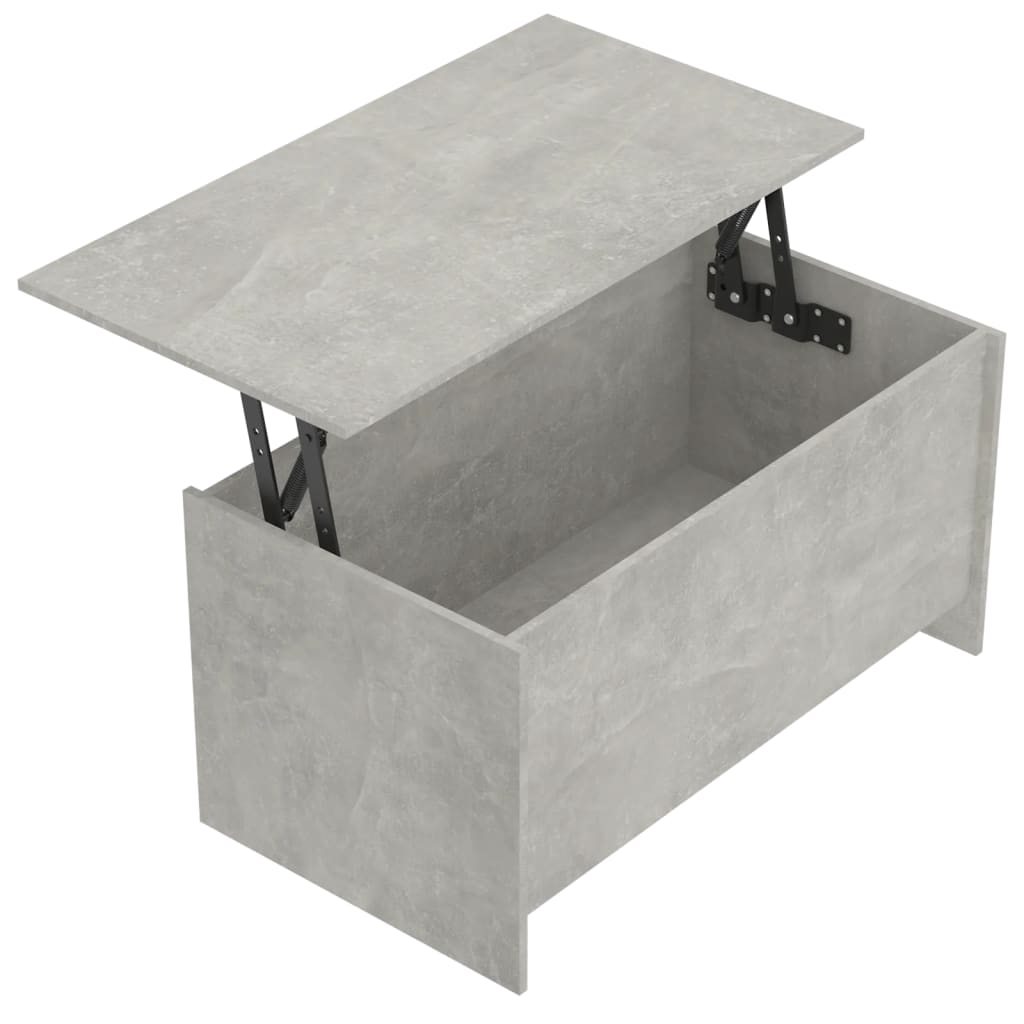 Salongbord Sofabord Betonggrå 102x55,5x52,5 cm