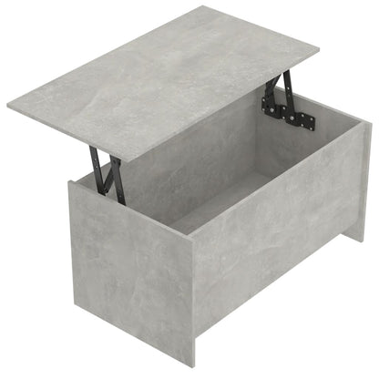 Salongbord Sofabord Betonggrå 102x55,5x52,5 cm