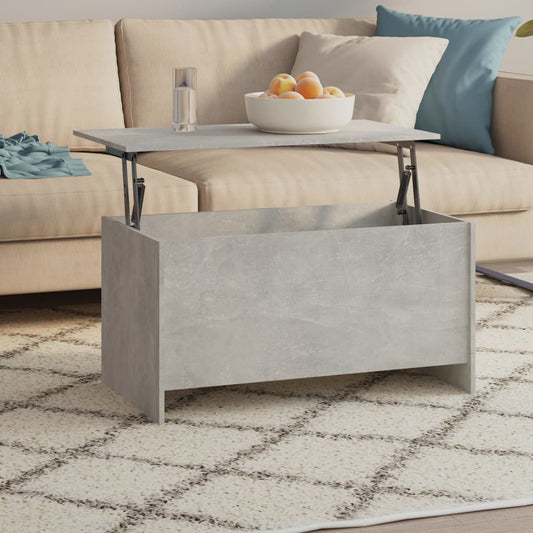 Salongbord Sofabord Betonggrå 102x55,5x52,5 cm