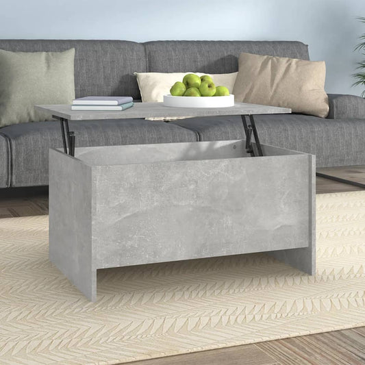 Salongbord Sofabord Betonggrå 80x55,5x41,5 cm