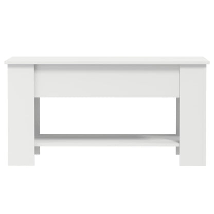 Salongbord Sofabord Hvitt 101x49x52 cm