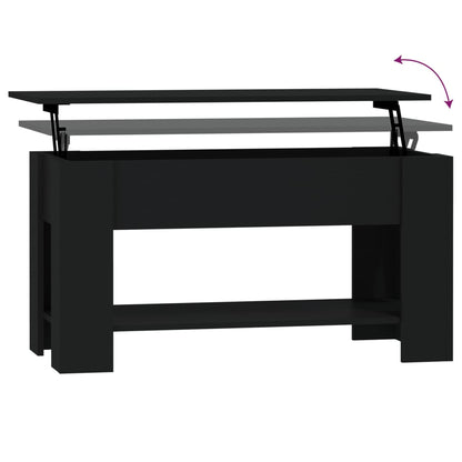 Salongbord Sofabord Svart 101x49x52 cm