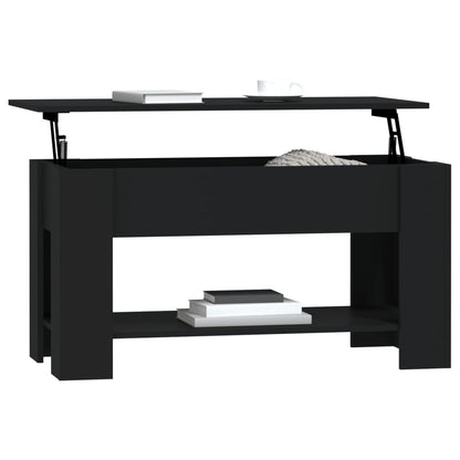 Salongbord Sofabord Svart 101x49x52 cm