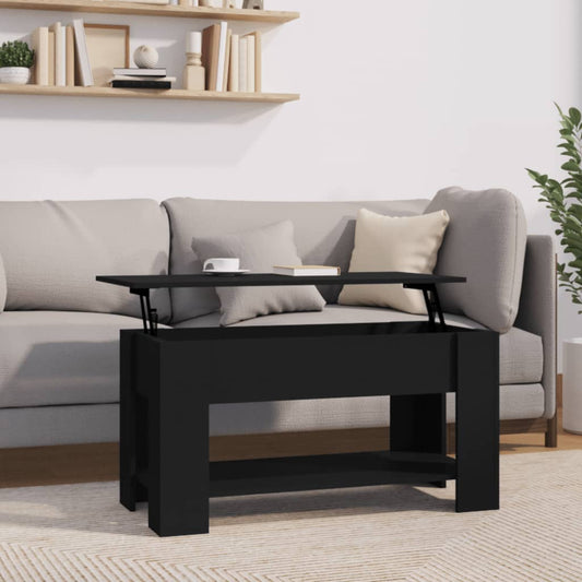 Salongbord Sofabord Svart 101x49x52 cm