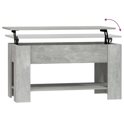 Salongbord Sofabord Betonggrå 101x49x52 cm