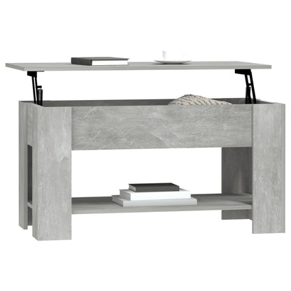 Salongbord Sofabord Betonggrå 101x49x52 cm