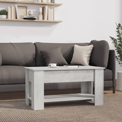 Salongbord Sofabord Betonggrå 101x49x52 cm