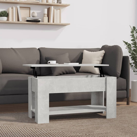 Salongbord Sofabord Betonggrå 101x49x52 cm