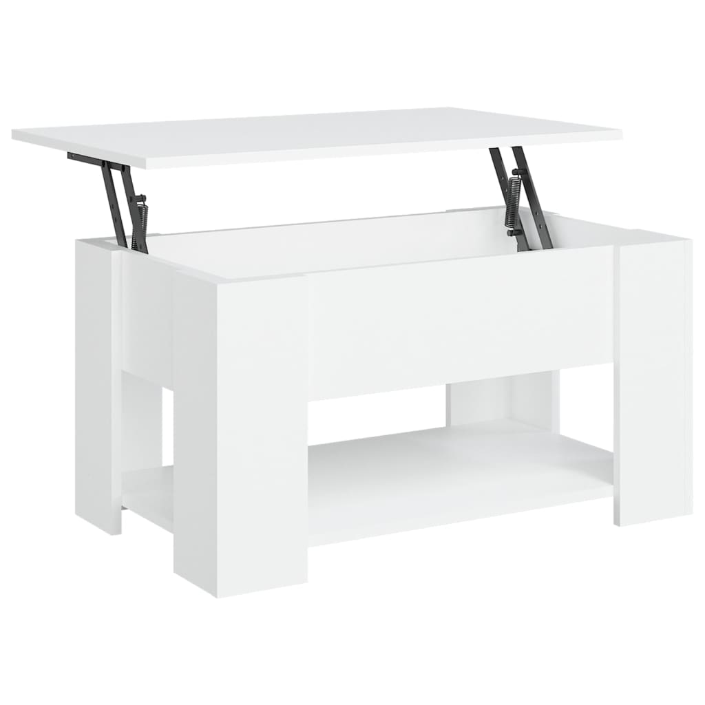 Salongbord Sofabord Hvit 79x49x41 cm