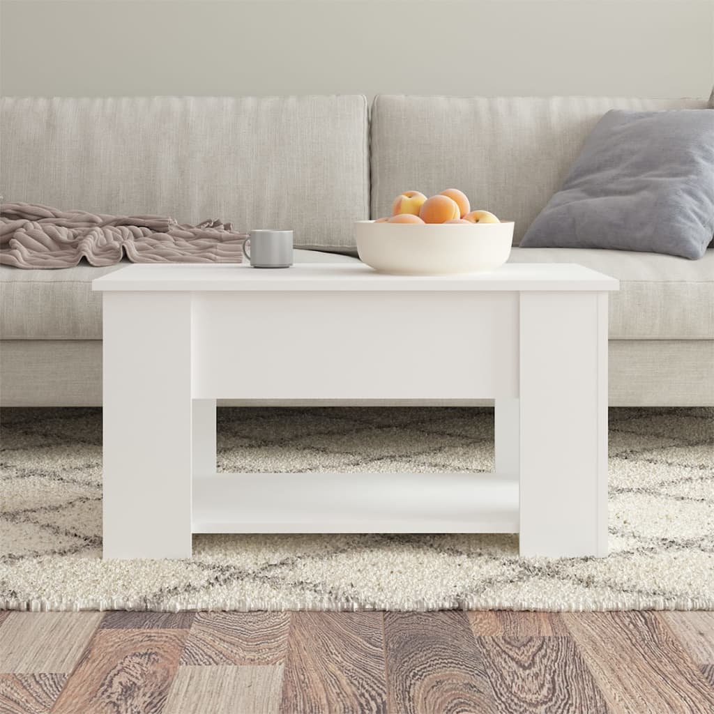 Salongbord Sofabord Hvit 79x49x41 cm