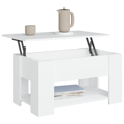 Salongbord Sofabord Hvit 79x49x41 cm