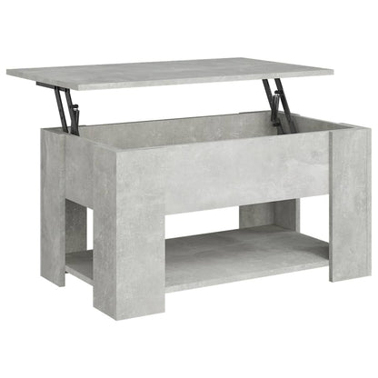 Salongbord Sofabord Betonggrå 79x49x41 cm